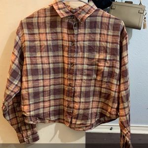 Crop top flannel